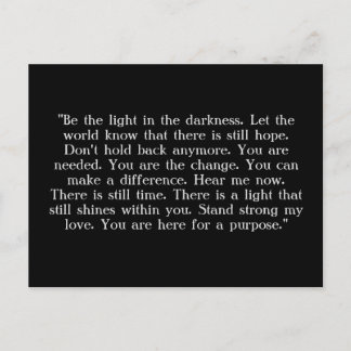 Postal 'Stay' del Proyecto Semicolon