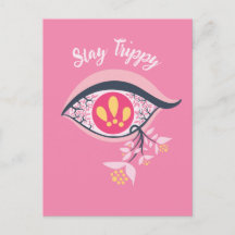Stay Trippy Ojo Psicodelic Floral Rosa