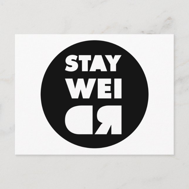 Postal Stay Weird (Anverso)