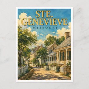 Postal Ste. Genevieve Missouri Distrito Colonial GeoSaga
