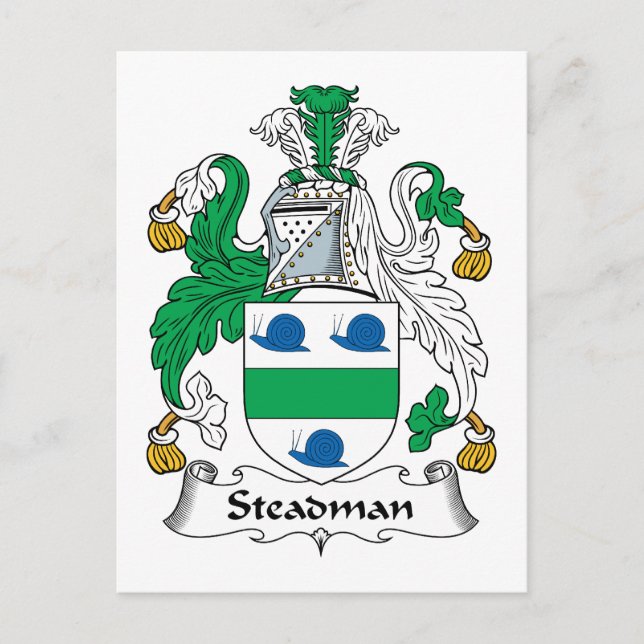 Postal Steadman Family Crest (Anverso)