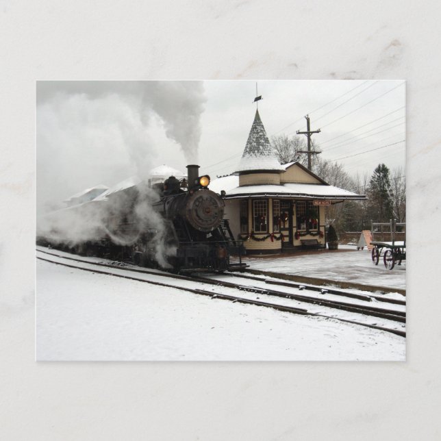 Postal Steamer in Winter Snow (Anverso)