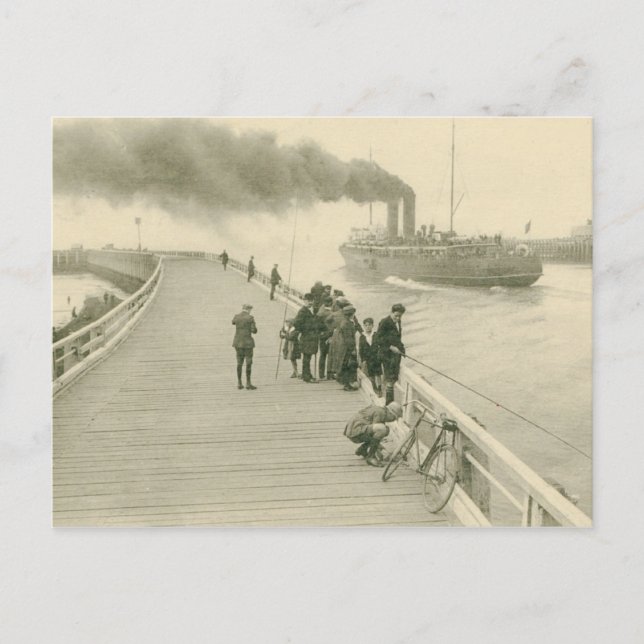 Postal Steamer The Mailboat de Dover a Ostend (Anverso)