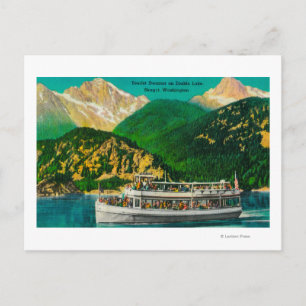 Postal Steamer turístico en el lago Diablo, Skagit