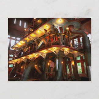 Postal Steampunk - Allis hace todo el trabajo
