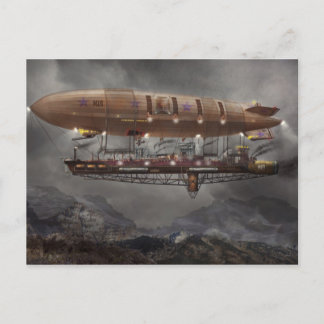 Postal Steampunk - Blimp - Airship Maximus