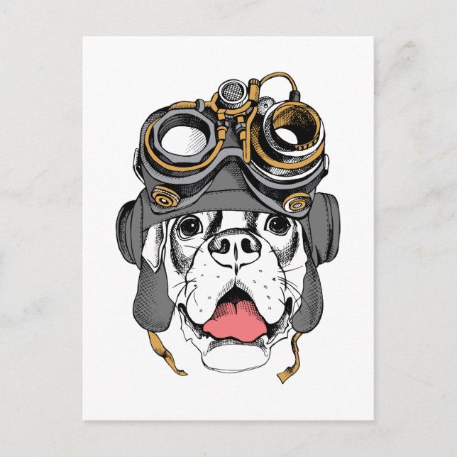 Postal Steampunk Boxer (Anverso)