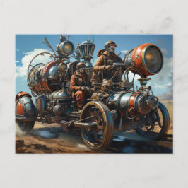 Postal Steampunk Cross Country Car Race