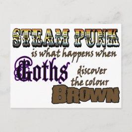 Postal Steampunk: cuando los Góticos descubren Brown