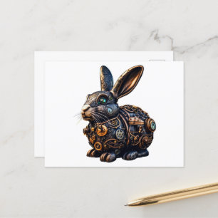 Postal Steampunk Easter Bunny