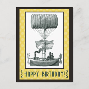 Postal Steampunk Feliz cumpleaños