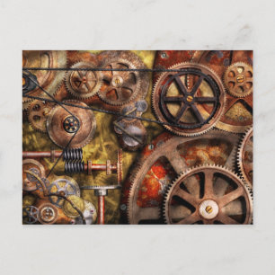 Postal Steampunk - Gears - Trabajos internos