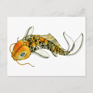 Postal Steampunk Koi