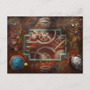 Postal Steampunk - La caja de Pandora