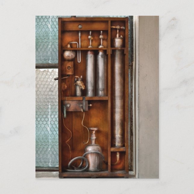 Postal SteamPunk - La invención (Anverso)