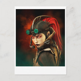 Postal Steampunk Lady