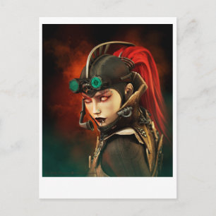 Postal Steampunk Lady