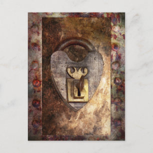 Postal Steampunk - Locksmith - La llave de mi corazón