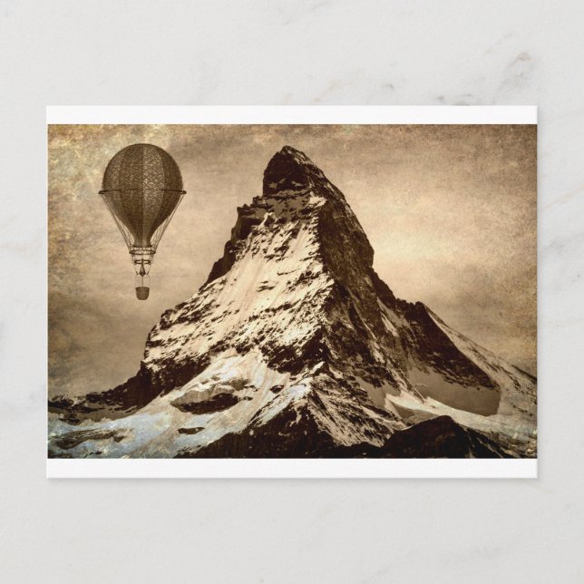 Postal Steampunk Matterhorn (Anverso)
