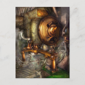 Postal Steampunk - Naval - Cierre la válvula