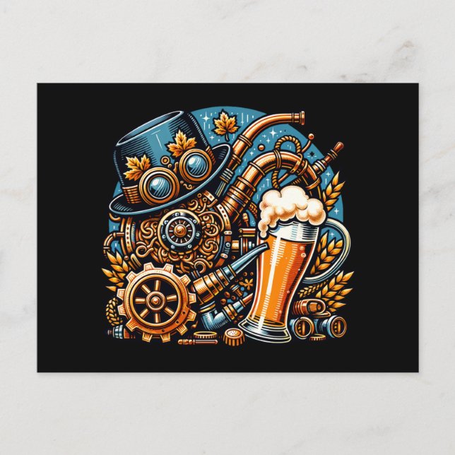Postal Steampunk Oktoberfest (Anverso)