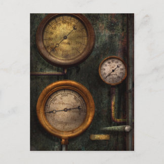 Postal Steampunk - Plomería - Éxito en la medición