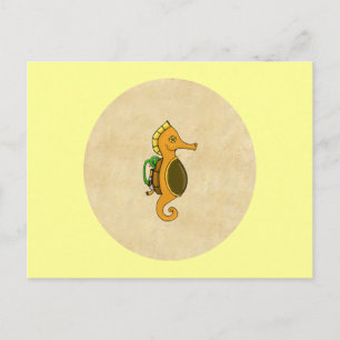 Postal Steampunk Seahorse