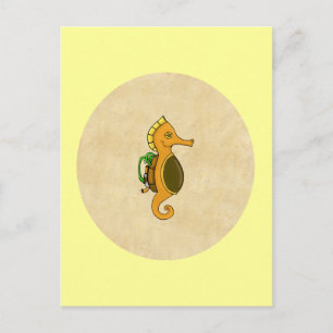 Postal Steampunk Seahorse