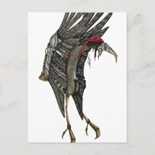 Postal Steampunk Stork