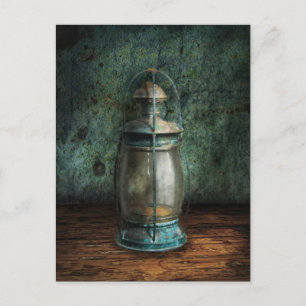 Postal Steampunk - Una vieja linterna