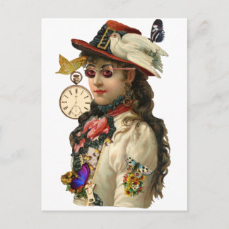 Postal SteamPunk Woman