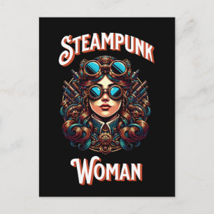 Postal Steampunk Woman