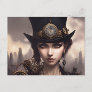 Postal Steampunk Woman