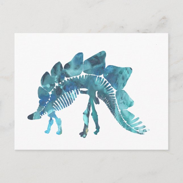 Postal Stegosaurus Skeleton (Anverso)