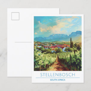 Postal Stellenbosch South Africa Viajes de época