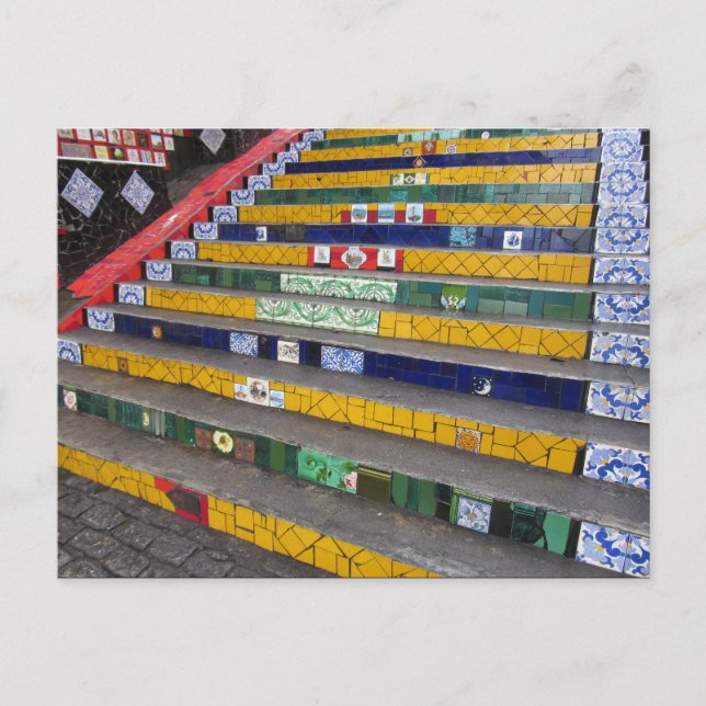 Postal step selarón rio (Anverso)