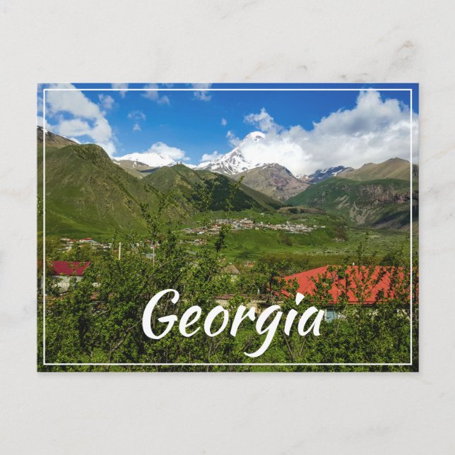 Postal Stepantsminda Kazbegi Georgia Gergeti Caucuses (Anverso)