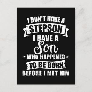 Postal Stepdad no tiene un hijastro nacido antes de conoc
