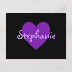 Postal Stephanie en morado