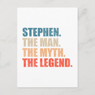 Postal Stephen El Hombre El Mito La Leyenda