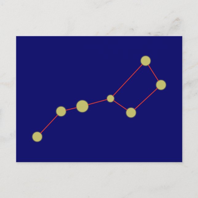 Postal Sternbild Grosser Wagen constellation big dipper (Anverso)