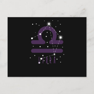 Postal Sternzeichen Waage "Libra"