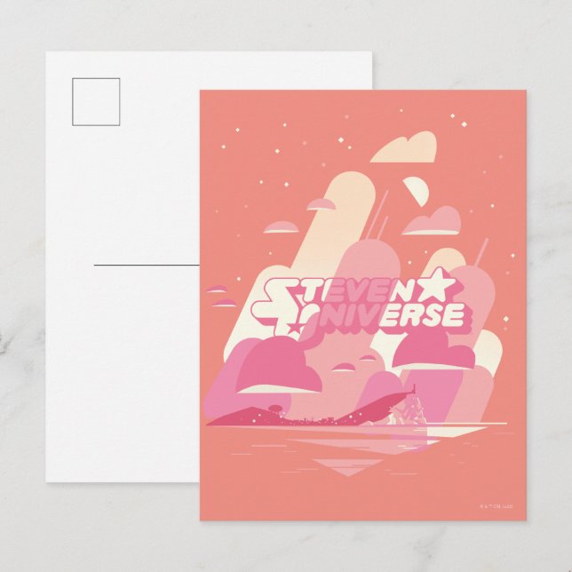 Postal Steven Universe | Ciudad de la playa (Anverso / Reverso)