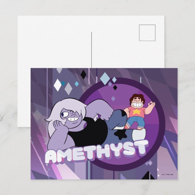 Postal Steven Universe | Gráfica de caracteres antimetist (Anverso / Reverso)