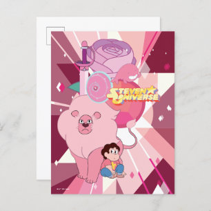Postal Steven Universe   Legado Rosa Quartz