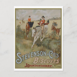Postal Stevenson Cos. Biscuits Londonderry Ad