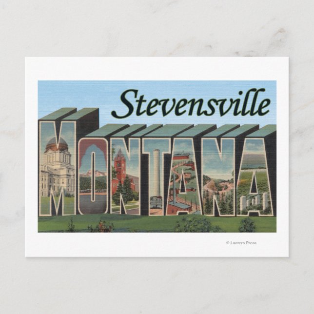 Postal Stevensville, Montana (Anverso)
