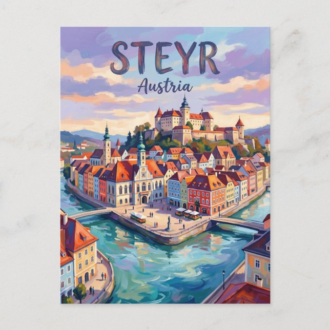 Postal Steyr Austria (Anverso)