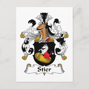 Postal Stier Family Crest