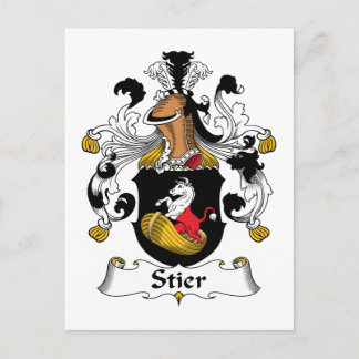 Postal Stier Family Crest
